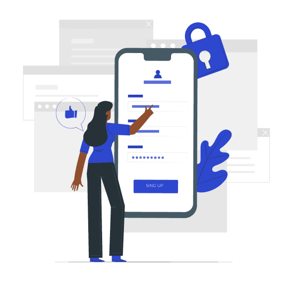 Create account illustration