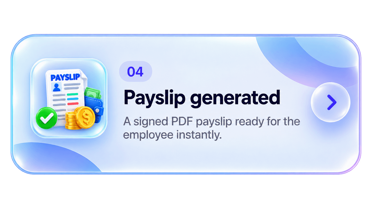 Payslip generated